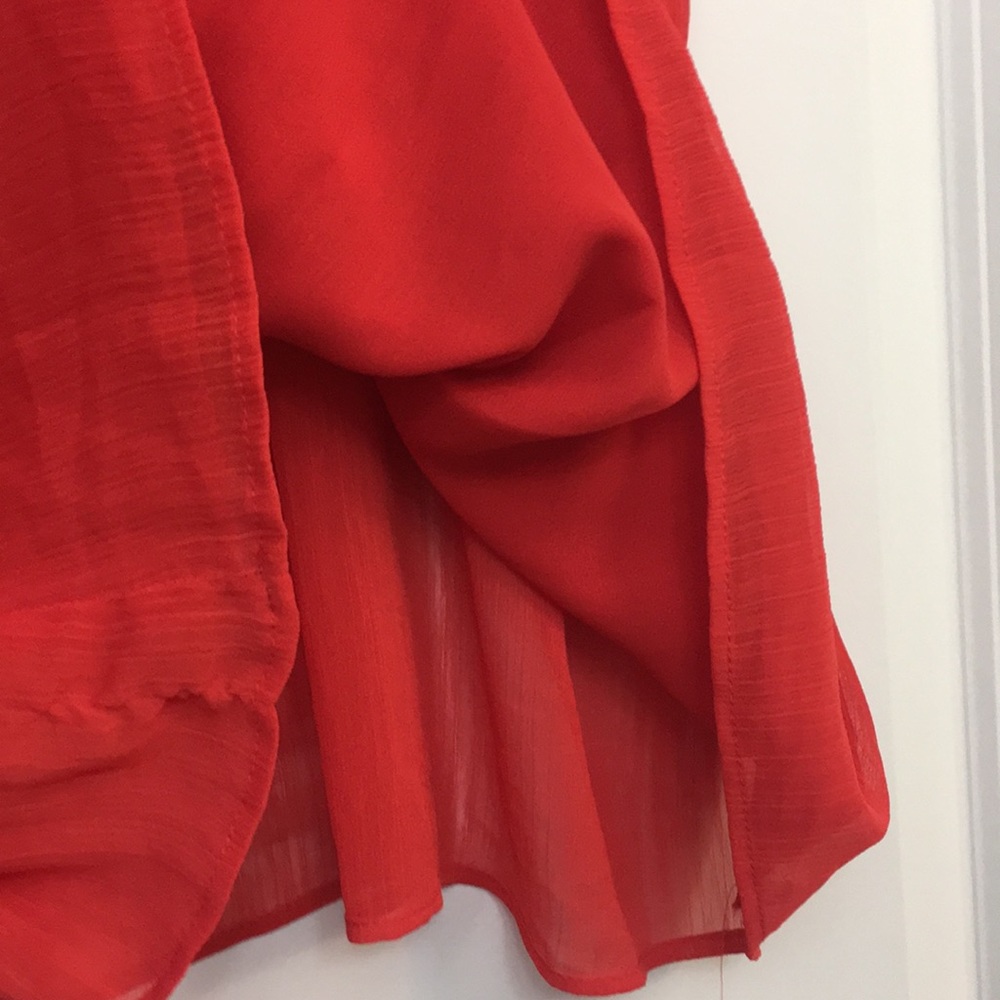 H&M Red Ruffled Top - Picture 5 of 10